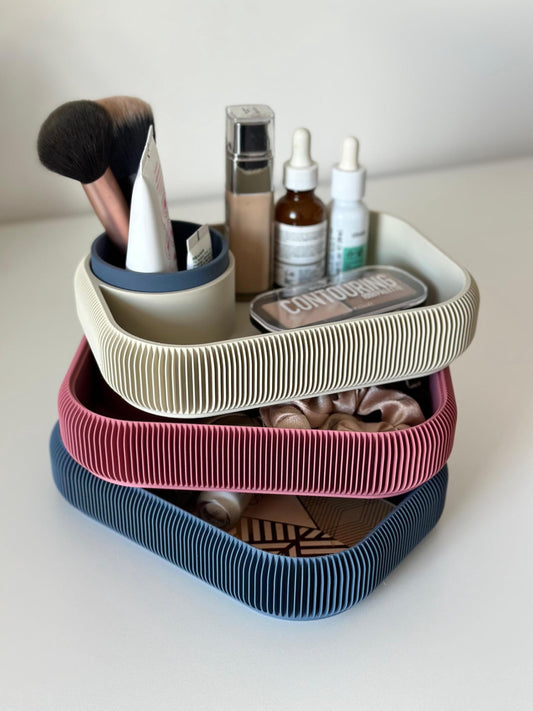 STACKSEY Organizer – 3-stufiges, drehbares minimalistisches Tablett