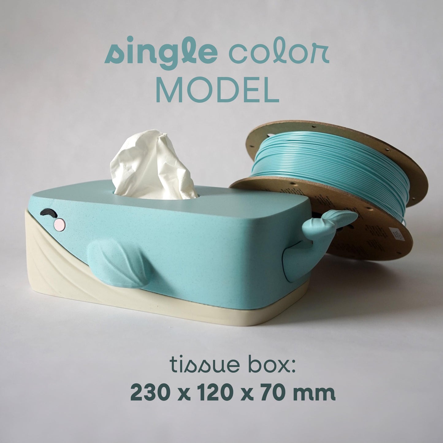 Bubbles the Whale – Taschentuchbox-Hülle