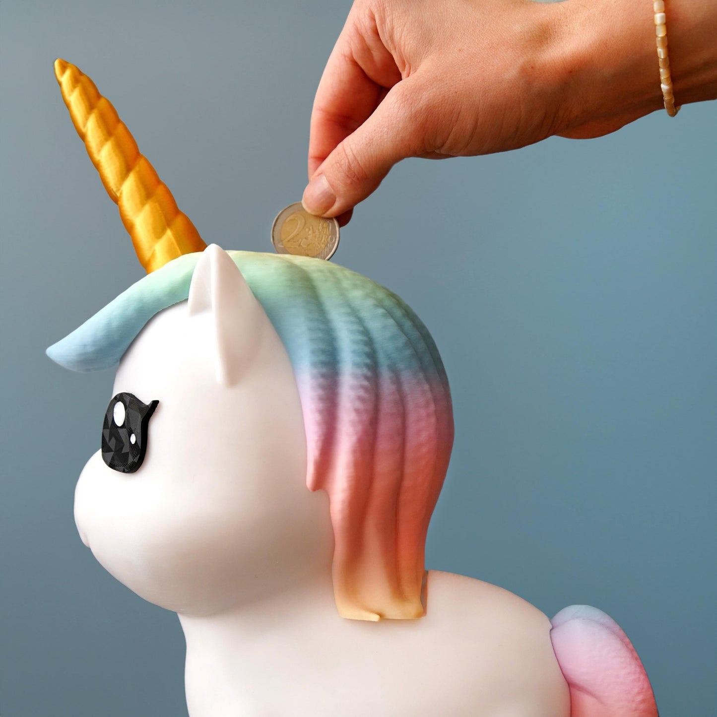 Umi das Einhorn – Sparschwein mit verstecktem Stauraum