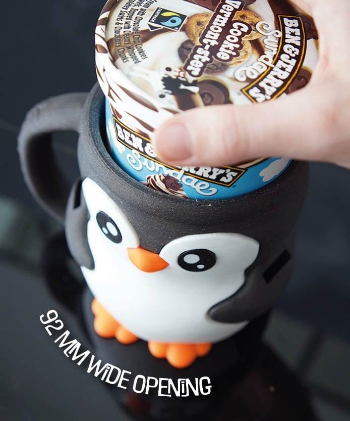 Pebbles der Pinguin – Eisbecherhalter