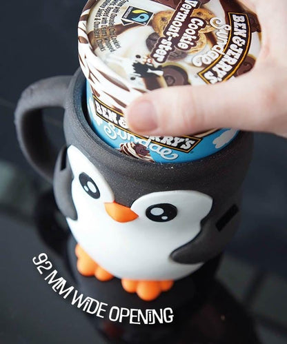 Pebbles der Pinguin – Eisbecherhalter