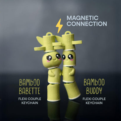Bamboo Buddies – Magnetisches Handspielzeug-Paar