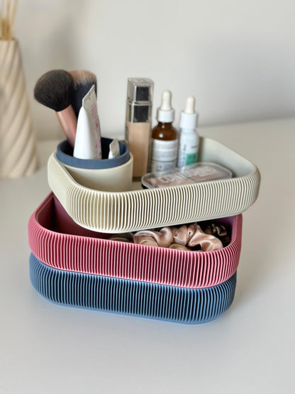 STACKSEY Organizer – 3-stufiges, drehbares minimalistisches Tablett