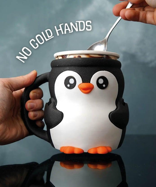Pebbles der Pinguin – 3D-gedruckter Eisbecherhalter